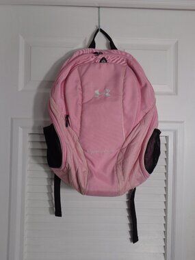 UNDER ARMOUR UA Backpack for Laptop Sports Shoes School Bag Black/Pink‎